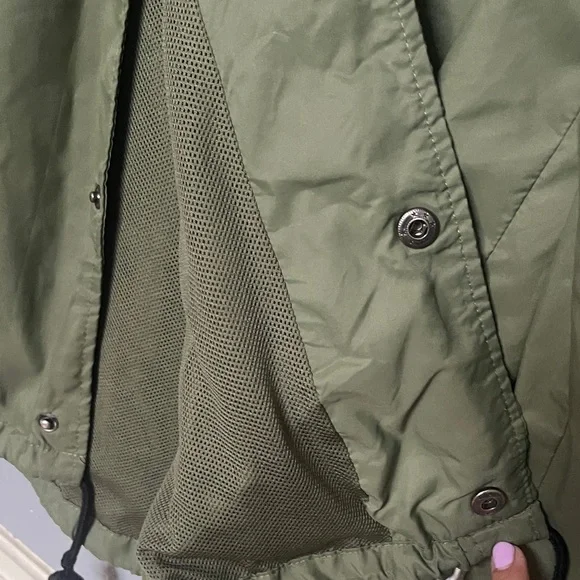 Compton Surf Club Matix Olive Hooded Windbreaker - Picture 4 of 6